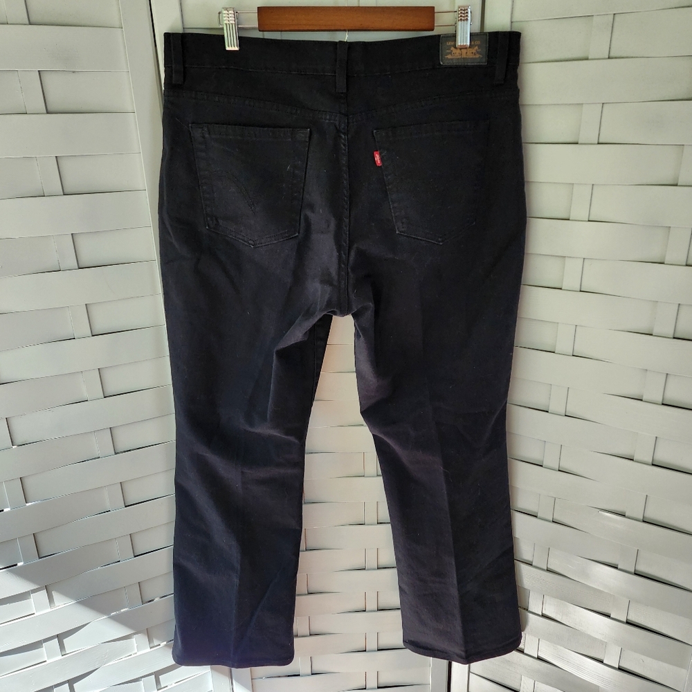 Levi's Relaxed Bootcut Black Mid-rise Stretch Jeans